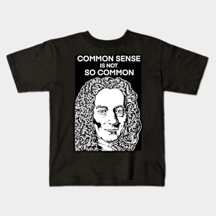 VOLTAIRE quote .1 - ink portrait Kids T-Shirt